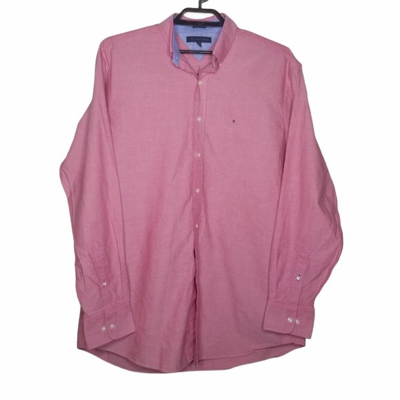 Tommy Hilfiger Other - Tommy Hilfiger Men's Red Button Down 34-35 Fit